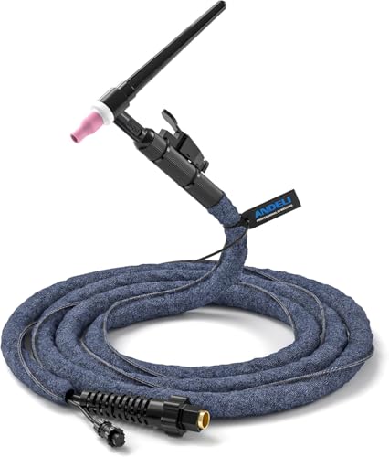 ANDELI TIG溶接トーチ 220Amp WP-26溶接機トーチ 8メートル コネクター10-25 TIG溶接ガン付き バルブヘッド TIG溶接装置ツール