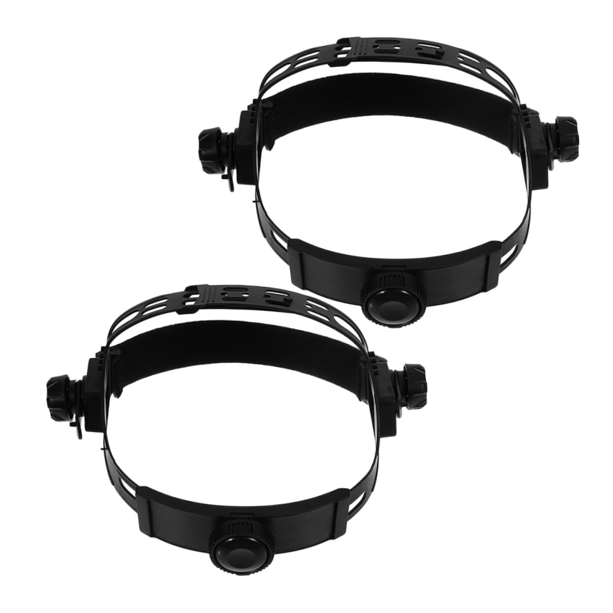 SOLUSTRE 2個 溶接 溶接フードの付属品 溶接ヘルメット部品 溶接ヘルメットのヘッドギア 溶接ヘルメット汗止めバンド 溶接ヘルメット アクセサリー Abs Black