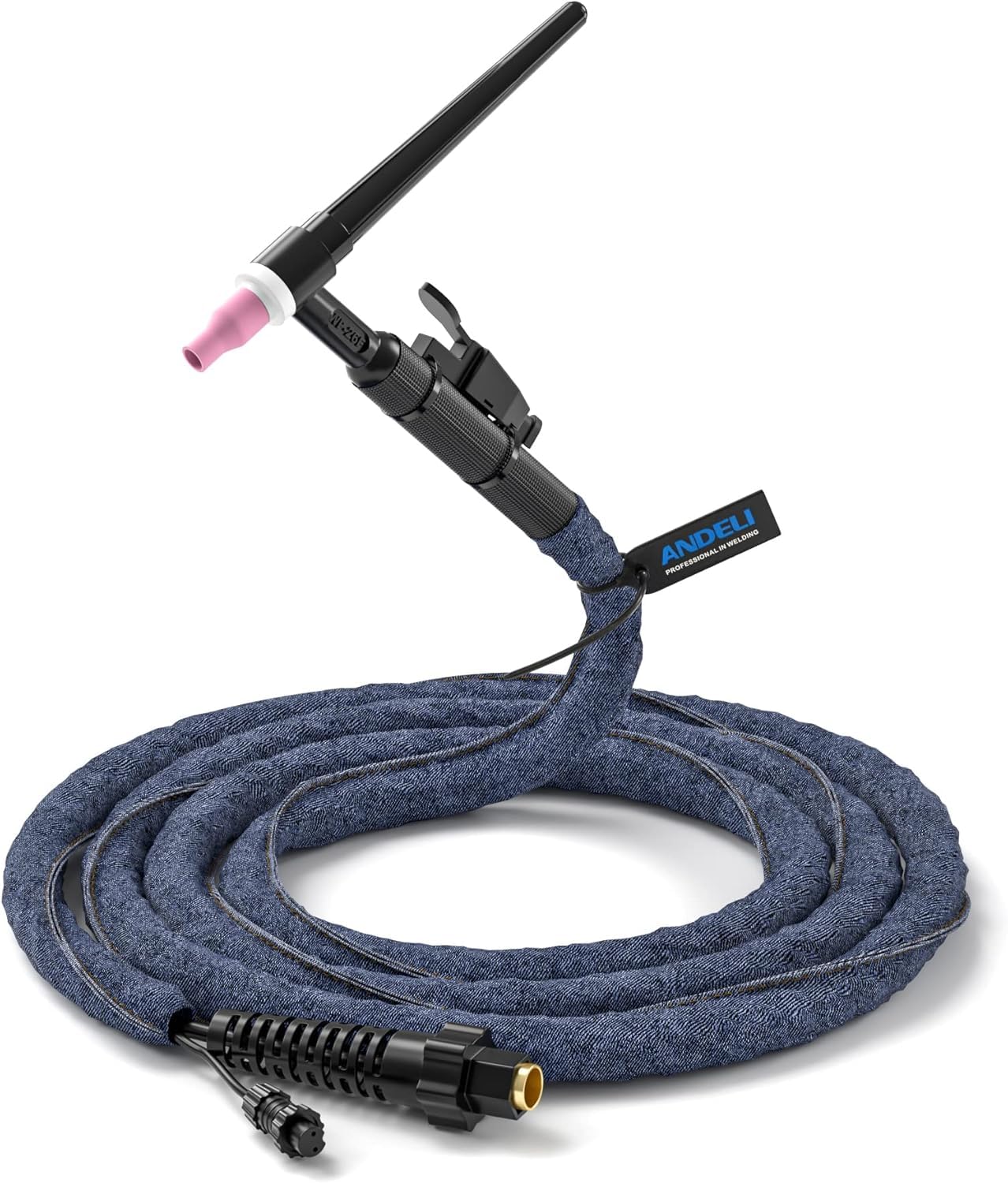 ANDELI TIG溶接トーチ 220Amp WP-26溶接機トーチ 8メートル コネクター10-25 TIG溶接ガン付き バルブヘッド TIG溶接装置ツール